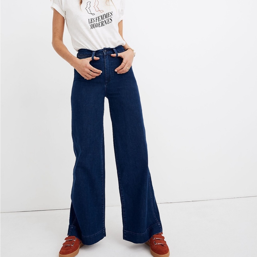 Madewell wide leg jeans
